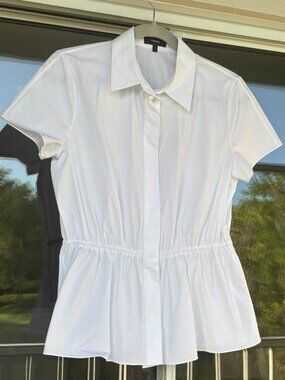 Theory Short Sleeve Button-Down Shirt - Like New